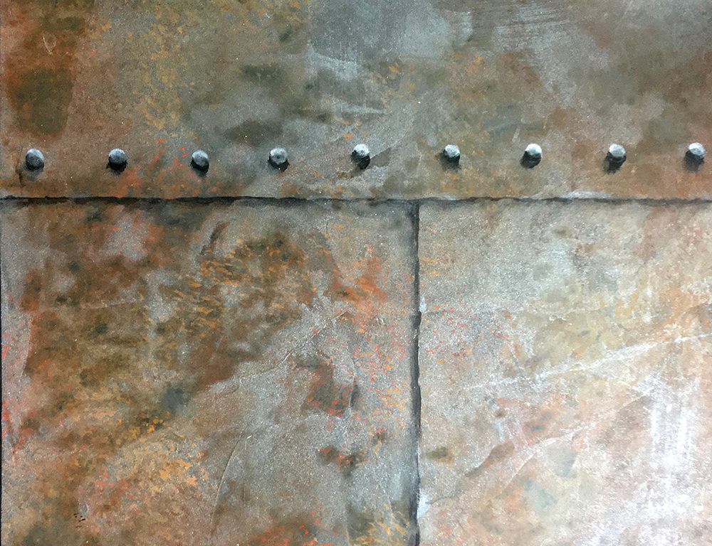 Rusted Steel With Rivets by Arteriors