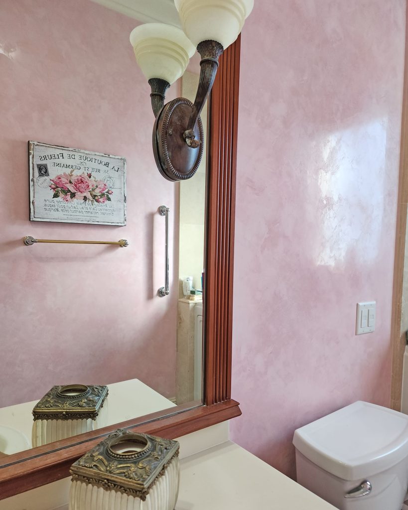 Pink Venetian Plaster Walls